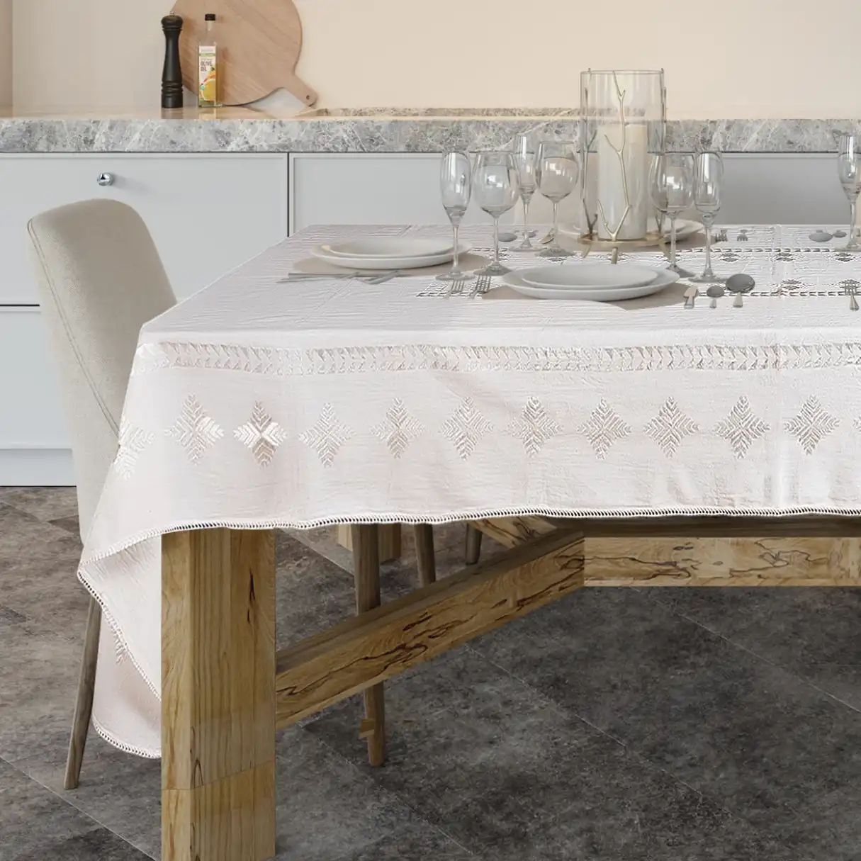 Hand Embroidered Table cloth