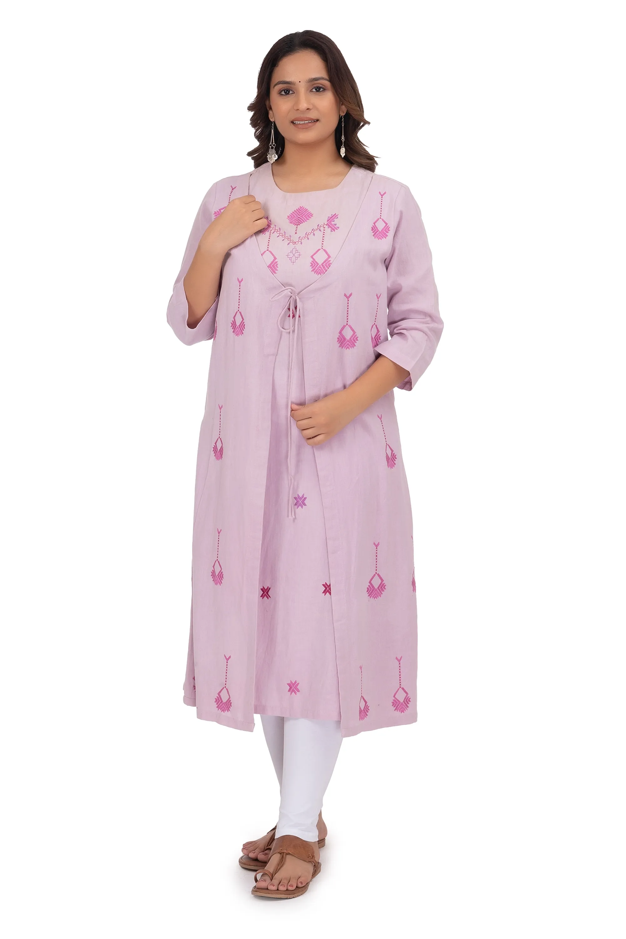 Hand Embroidery Kurta Thistle