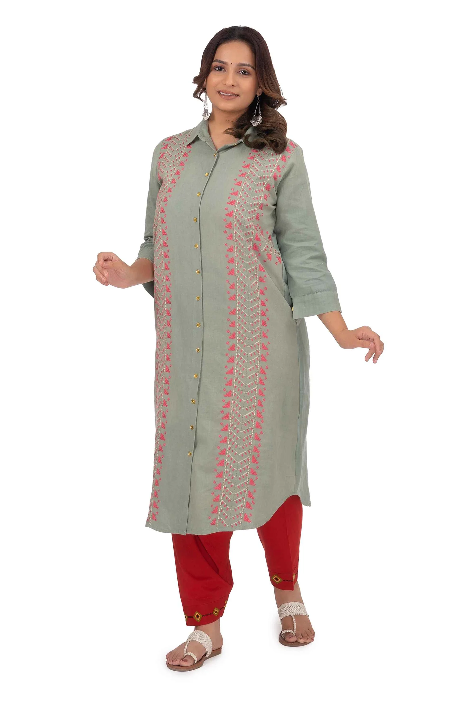 Hand Embroidery Spanish Gray