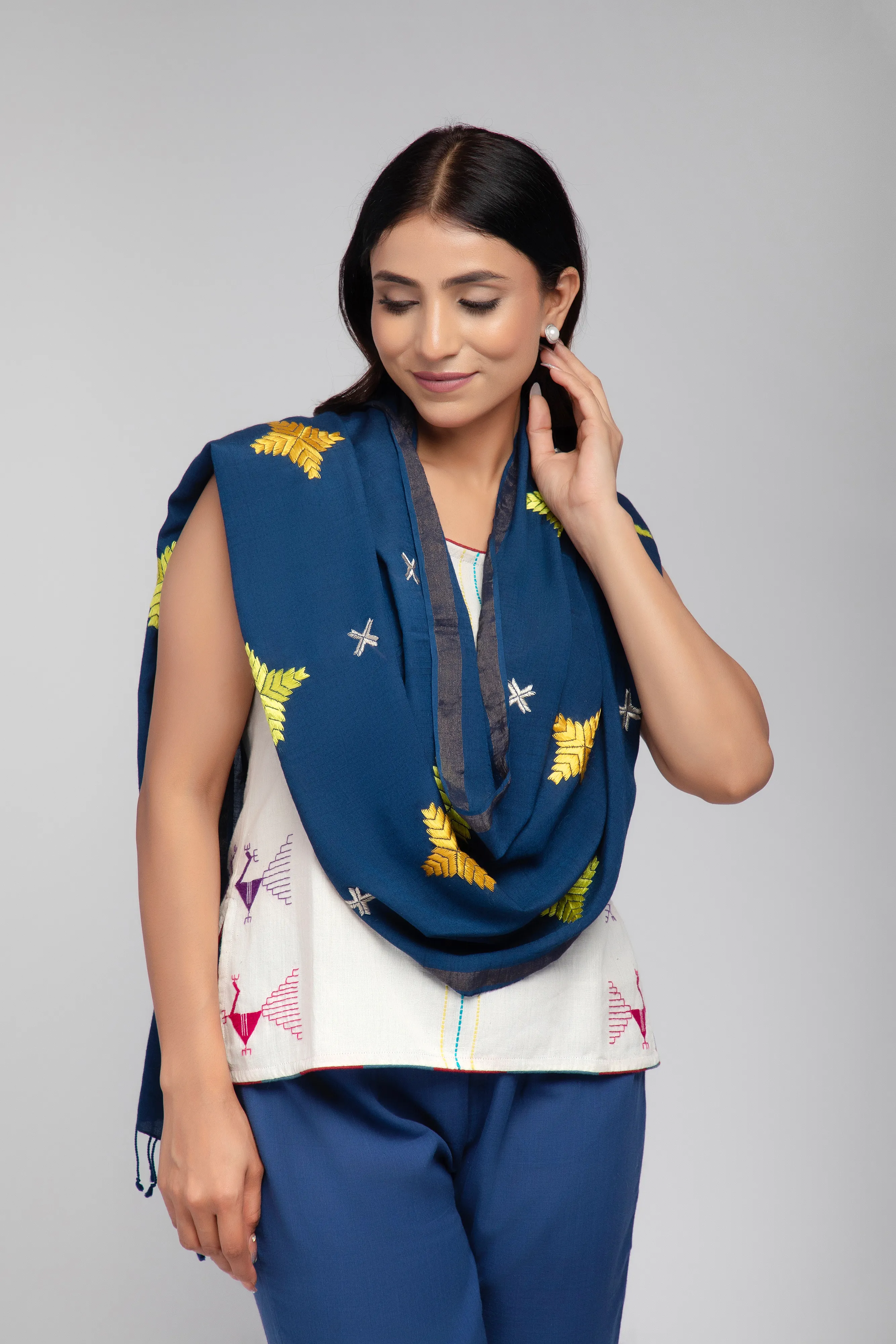 Hand Embroidery Stole