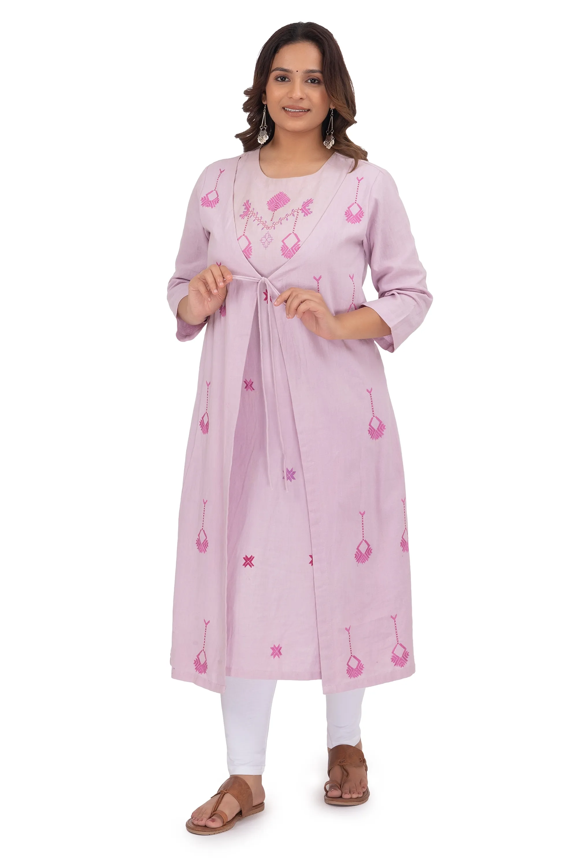 Hand Embroidery Kurta Thistle