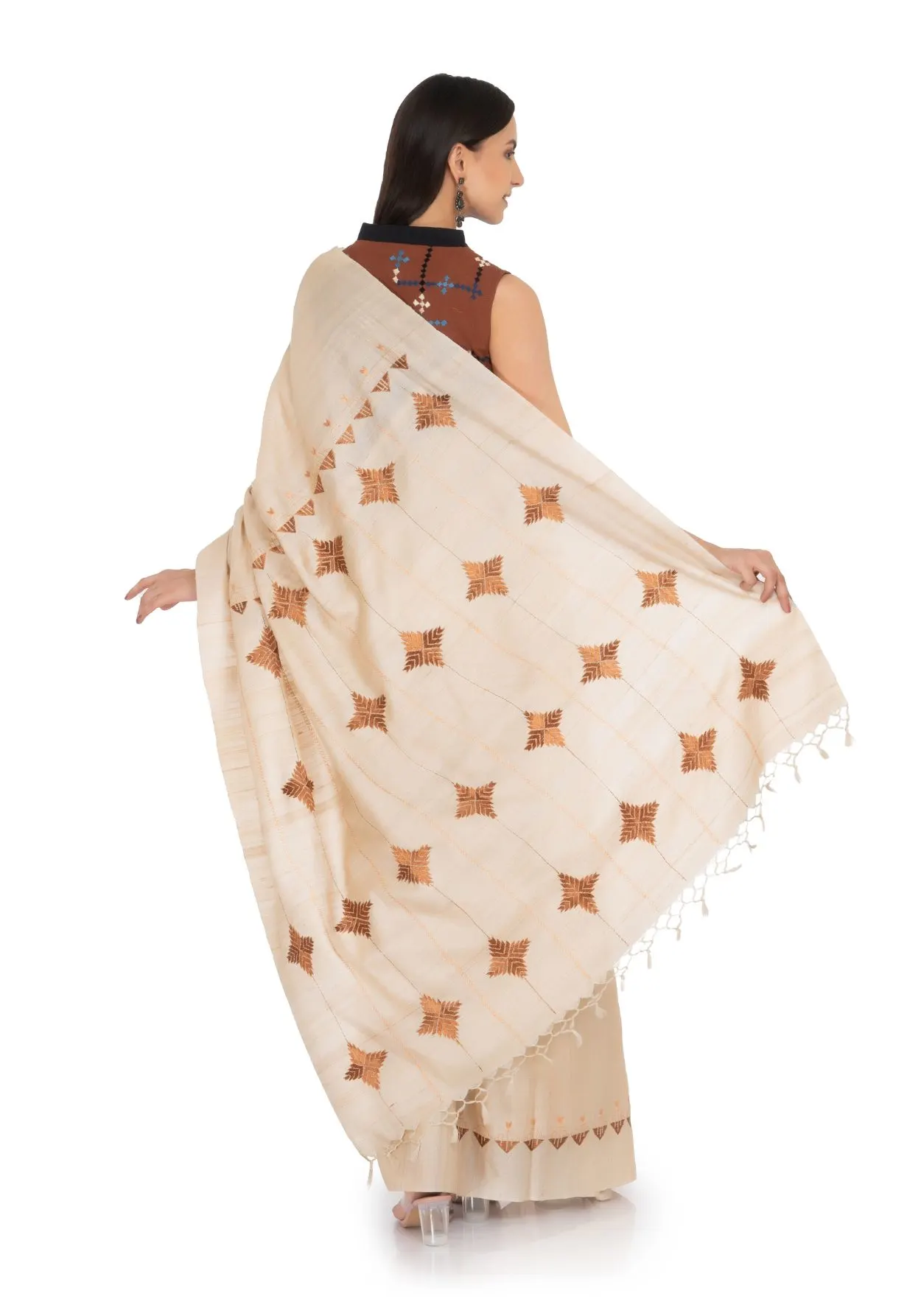 Tussar Silk with Saree
