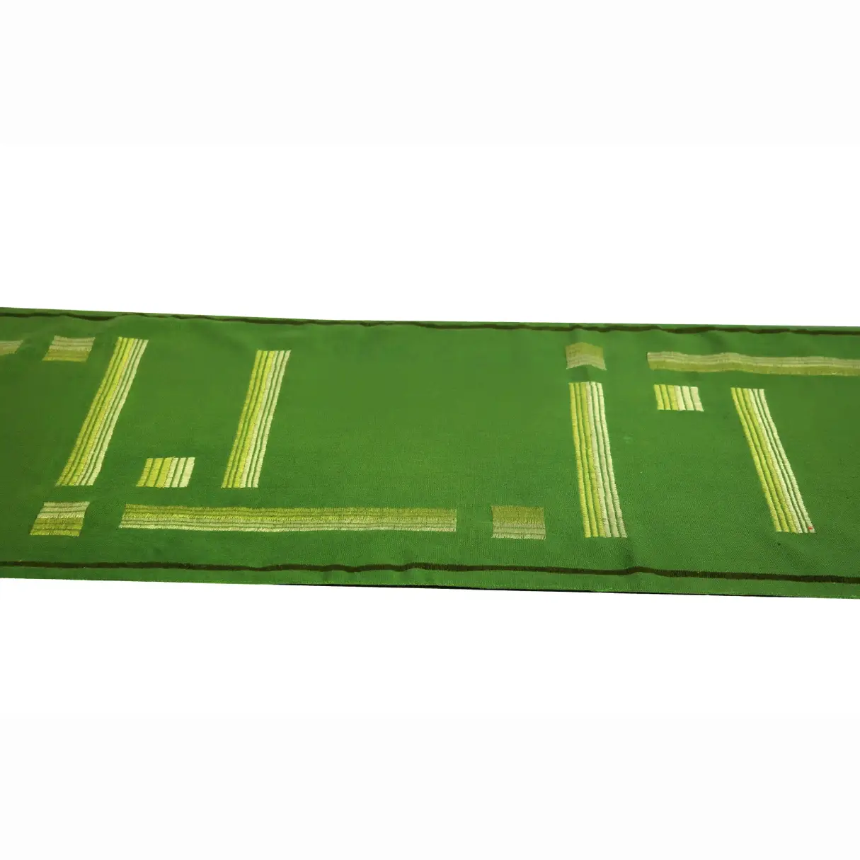 Hand Embroidered Table runner Green